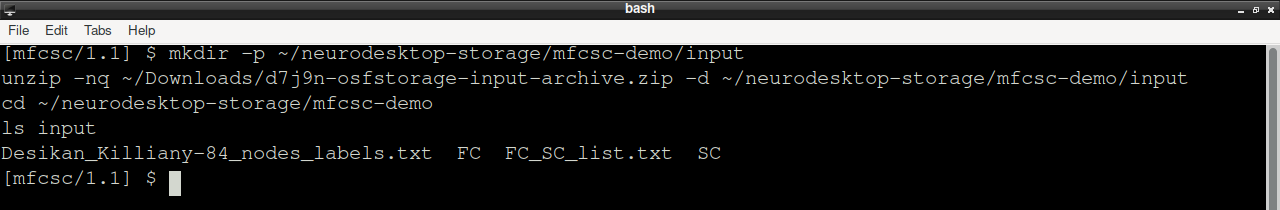 The extracted FC and SC folders, pairing list and region labels